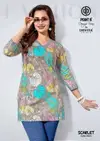 Scarlet Vol 7 By Deeptex Fancy Poplin Cotton Short Kurti Wholsalers In Surat
